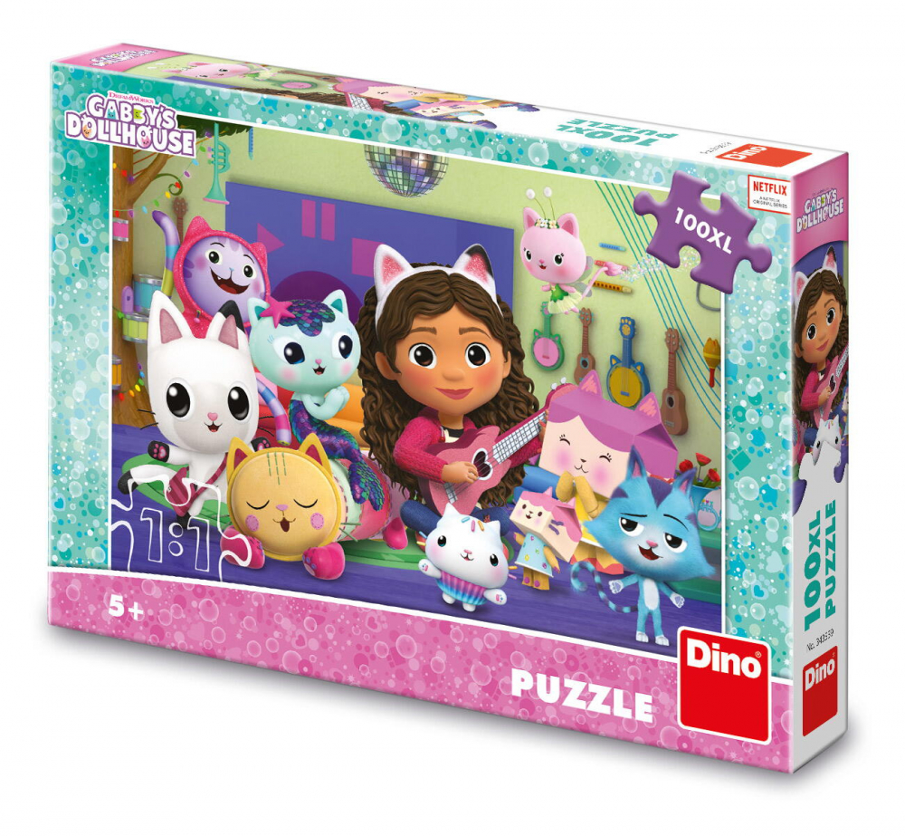 Puzzle - Gabby si ora de muzica  (100 piese XL ) [1]