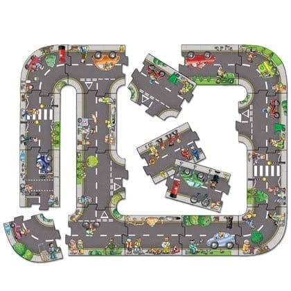Puzzle gigant de podea, traseu masini (20 piese), GIANT ROAD JIGSAW, Orchard Toys [2]