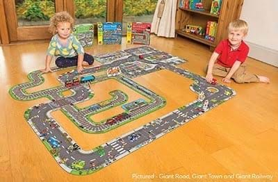 Puzzle gigant de podea, traseu masini (20 piese), GIANT ROAD JIGSAW, Orchard Toys [3]
