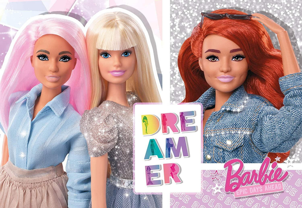 Puzzle GLITTER Barbie - Cele mai bune prietene (108 de piese) [2]