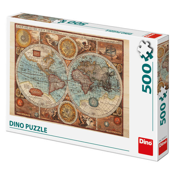 Puzzle - Harta lumii din 1626 (500 piese) [1]