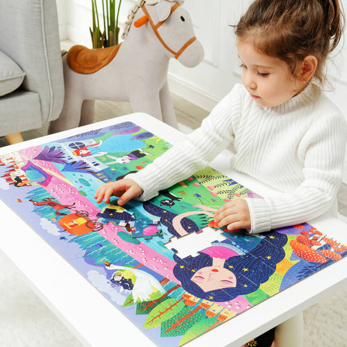 Puzzle de podea in cutie cadou, Dinozauri, 104 piese [5]