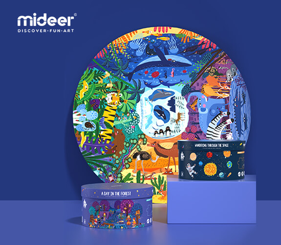 Puzzle in cutie cadou, O zi in padure, 150 piese, nivel avansat [3]