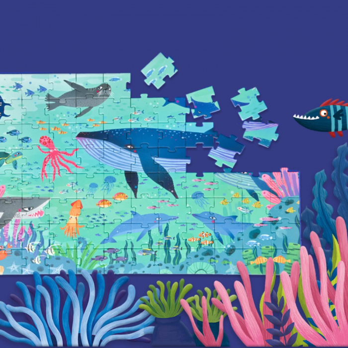 Puzzle pentru Podea, Valiza cu Animale Marine - Jucarii MiDeer [4]