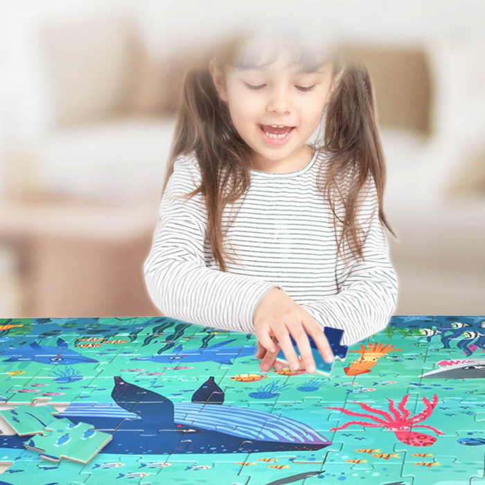 Puzzle pentru Podea, Valiza cu Animale Marine - Jucarii MiDeer [2]