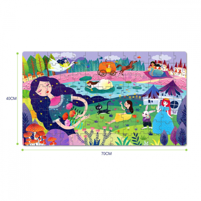 Puzzle pentru Podea, Cadou Frumoasa Adormita, Jucarii MiDeer [4]