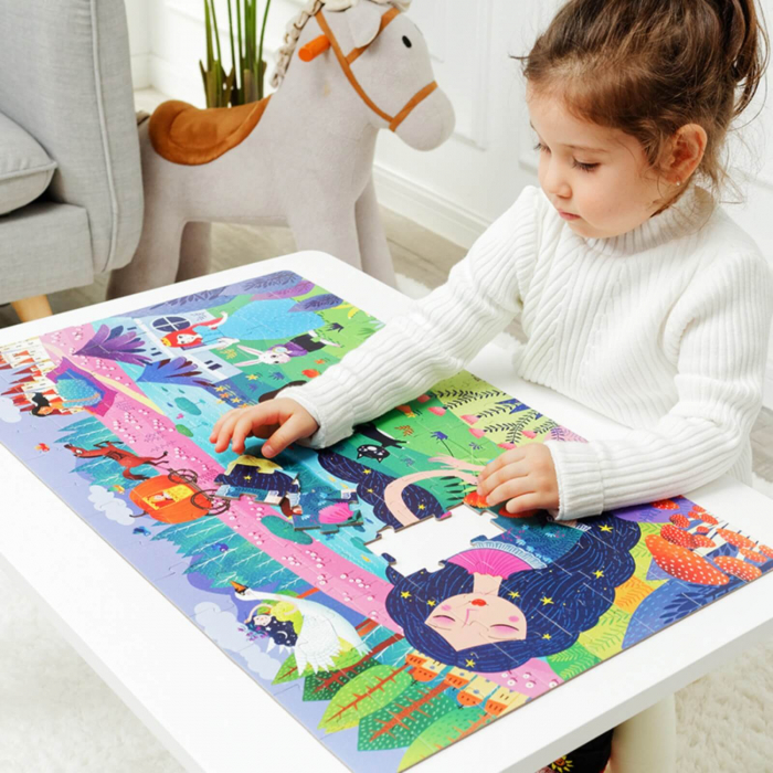 Puzzle pentru Podea, Cadou Frumoasa Adormita, Jucarii MiDeer [2]