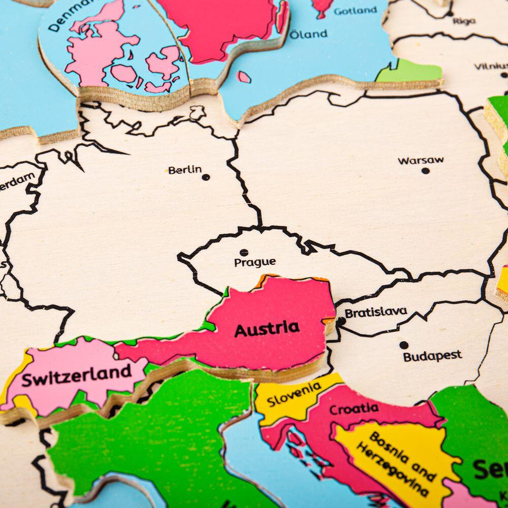 Puzzle incastru harta Europei [4]