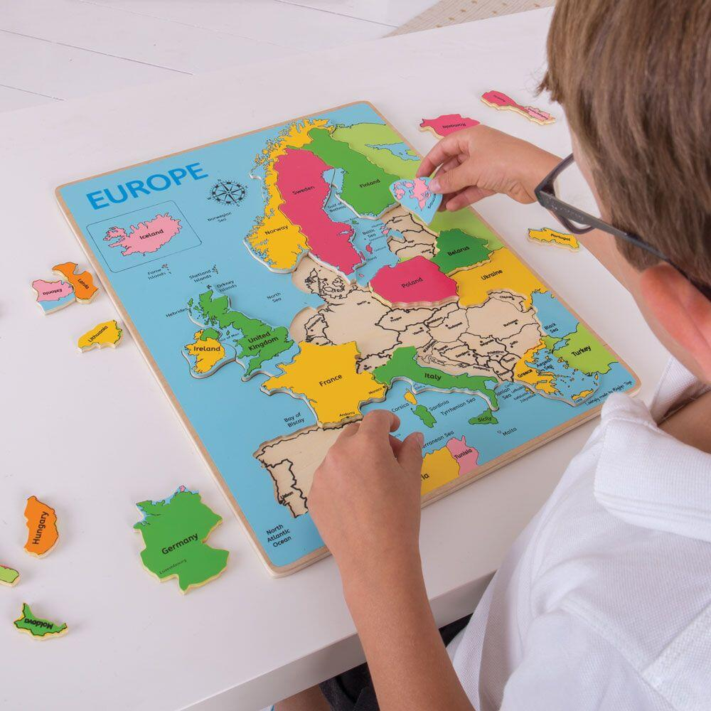Puzzle incastru harta Europei [8]