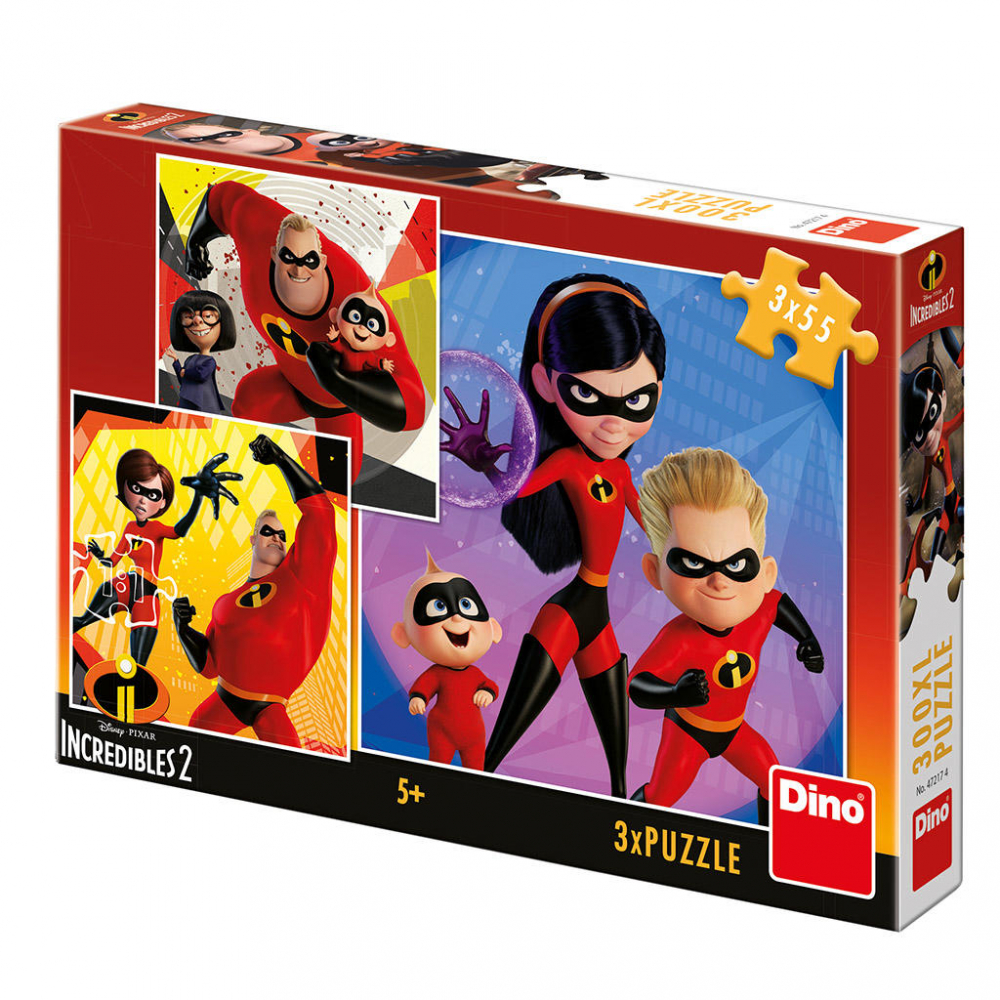 Puzzle - Incredibilii 2 ( 3 x 55 piese) [1]