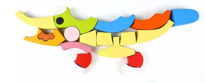 Joc Tangram,❤️ Puzzle Lemn Tangram Urs [3]