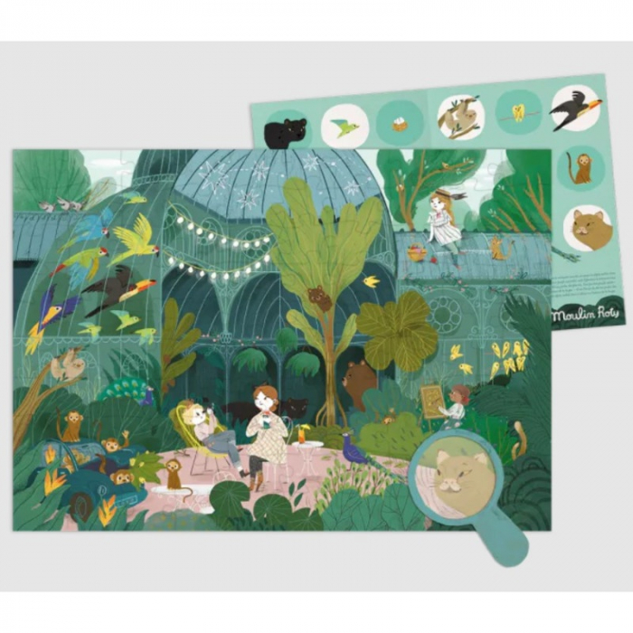 Puzzle Intre plante, Moulin Roty, varsta 3 - 6 ani, Baiat, Fata [4]