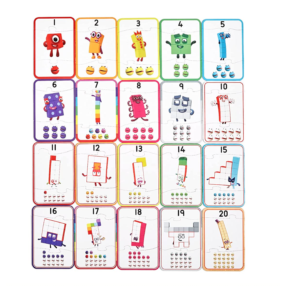 Puzzle - Invat sa numar de la 1 - 20 - Numberblocks [1]