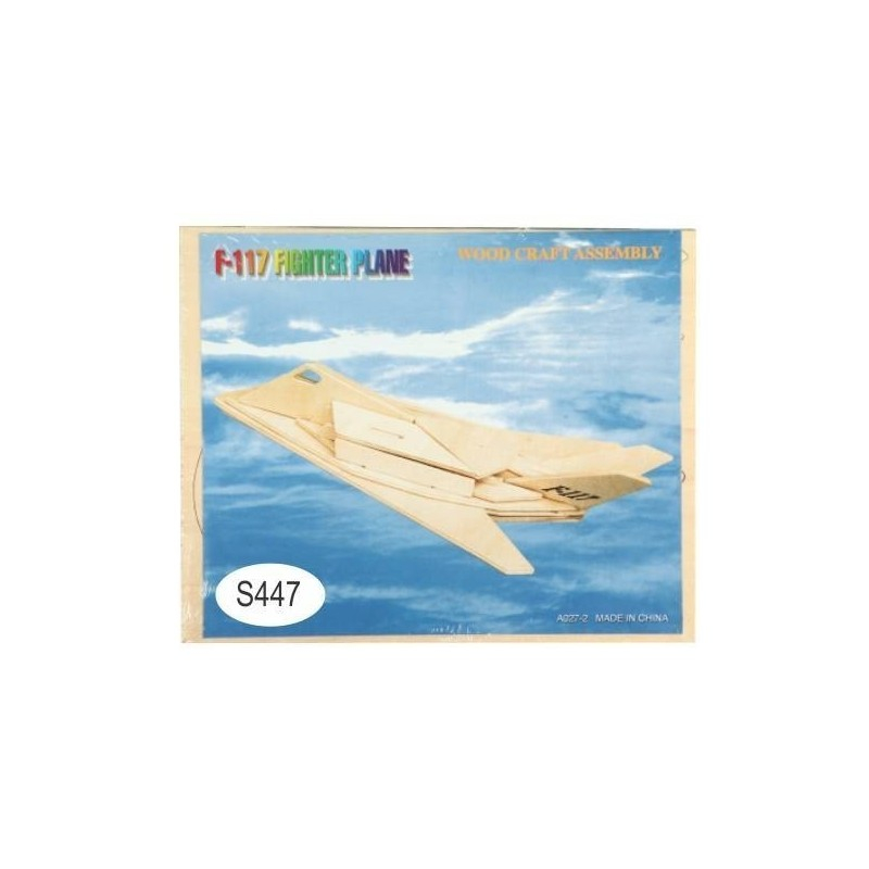 Puzzle lemn 3D - Avion F-117 Nighthawk, 2 foi, Colorarte, HE 51 [2]