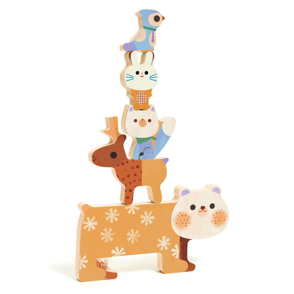 Puzzle lemn animale simpatice, Djeco Baiat, Fata, varsta 1 - 3 ani, 3 - 6 ani [2]
