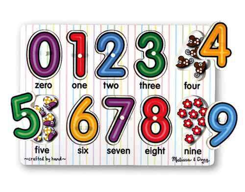 Puzzle lemn Cifrele Melissa and Doug [1]