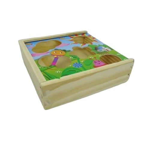 Jucarie Cutie inteligenta puzzle din lemn cu 12 piese. [5]