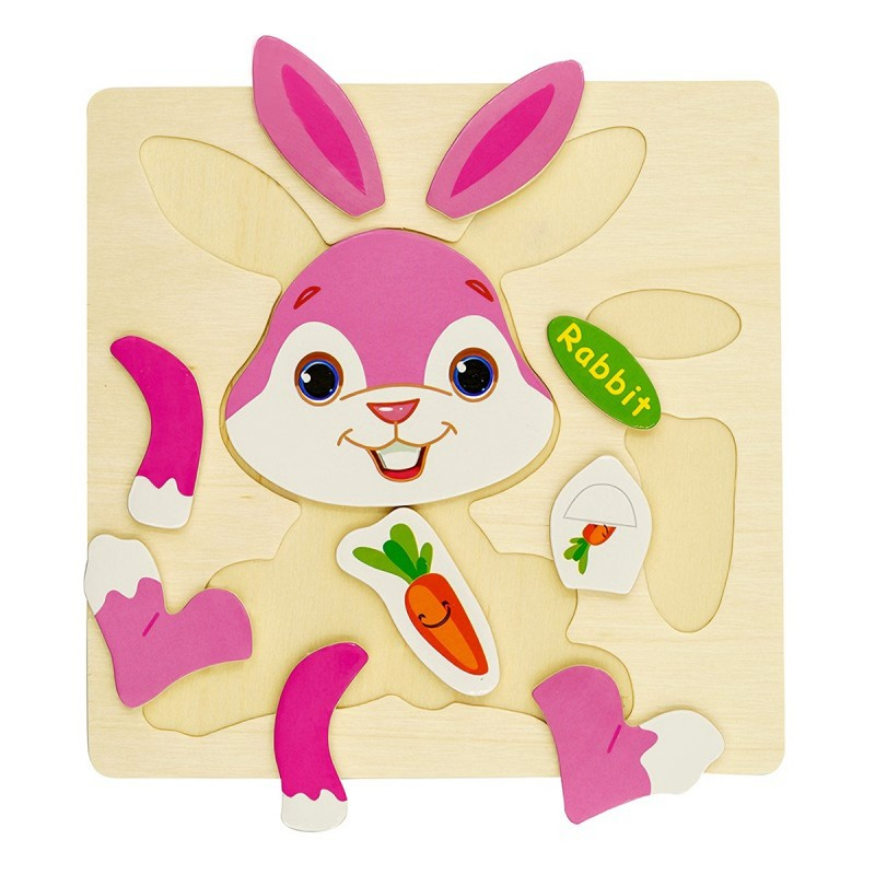 Puzzle lemn - Mini Animale, diverse modele, Colorarte [2]