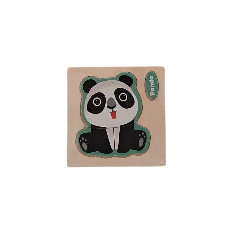 Puzzle lemn - Mini Animale / Masini, 3 piese, Colorarte [2]