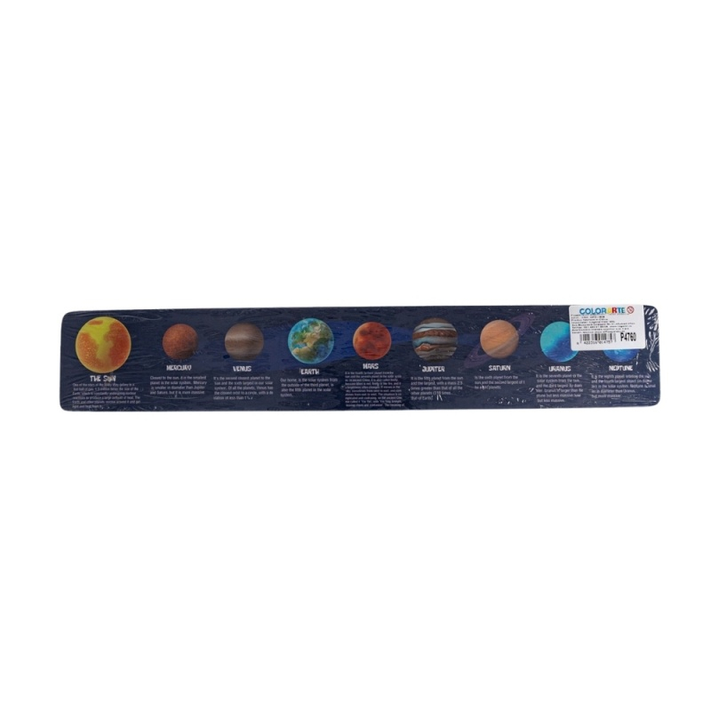 Puzzle lemn relief - sistem solar, 390x70mm, CNX, QPD-1666 [2]