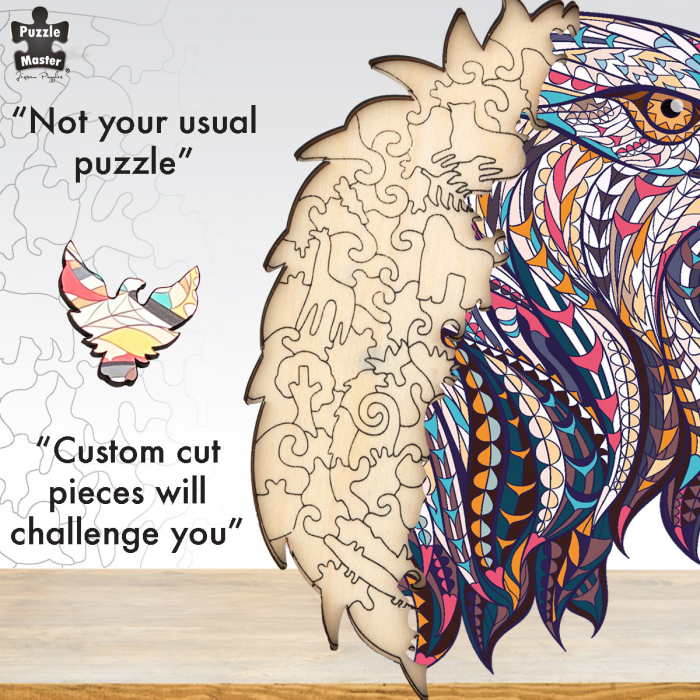 Puzzle lemn Vultur [3]
