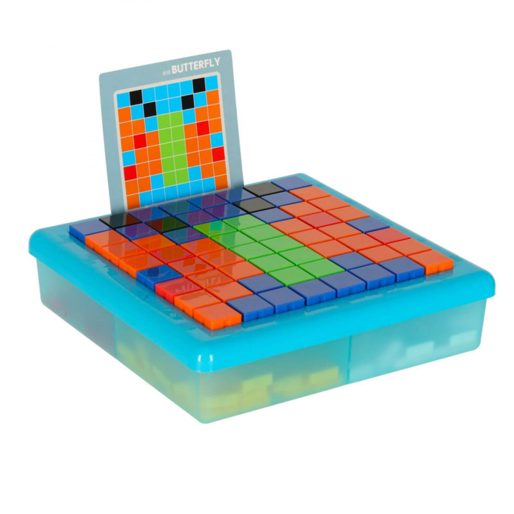 Puzzle logic si mozaic STEM copii, 175 piese si 20 sabloane, 3 ani+ [13]