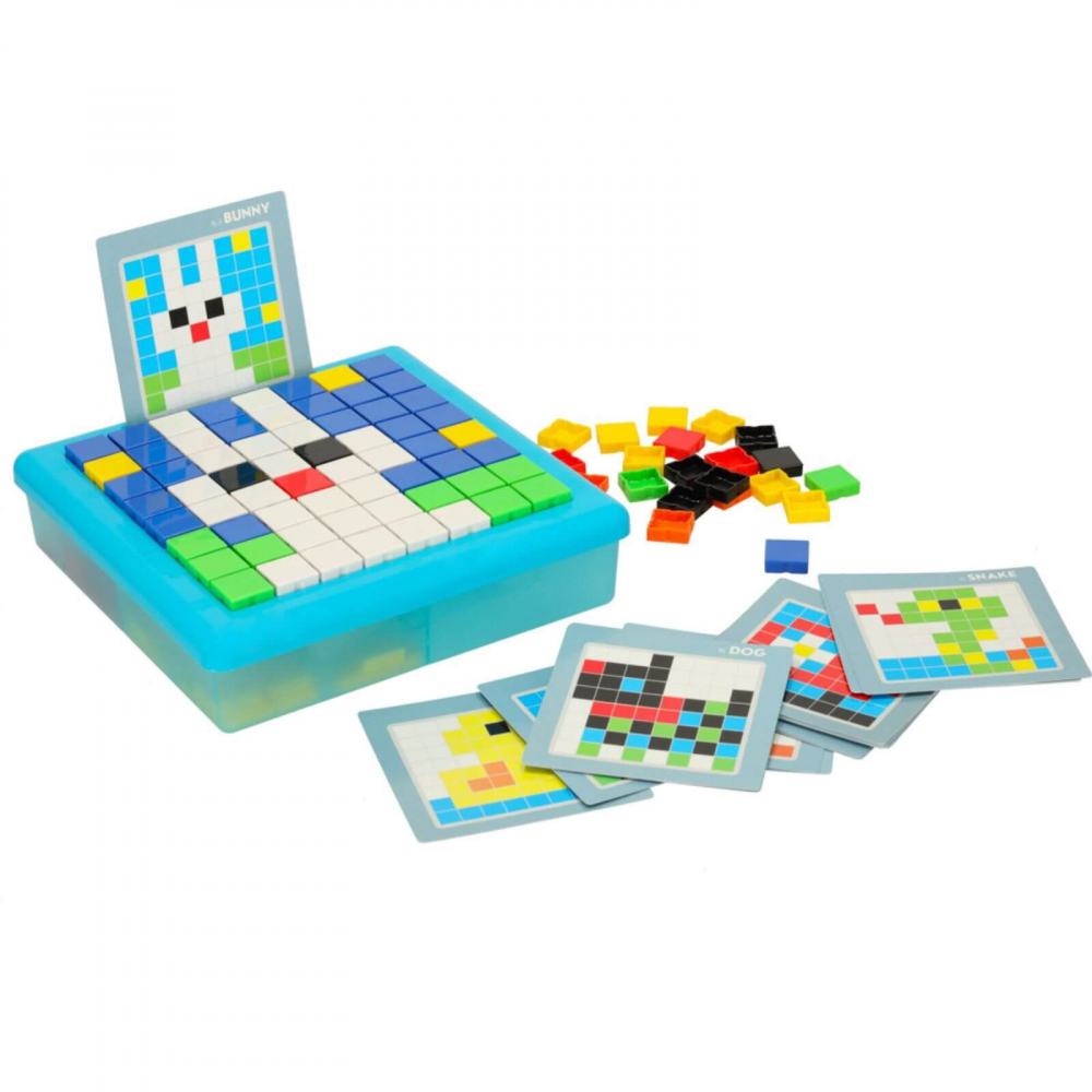 Puzzle logic si mozaic STEM copii, 175 piese si 20 sabloane, 3 ani+ [4]