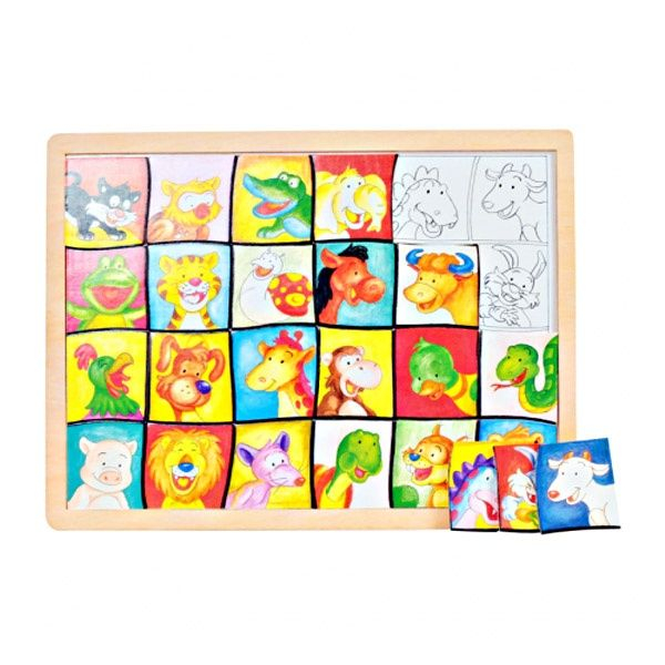 Puzzle mare din lemn, Potriveste imaginile [3]
