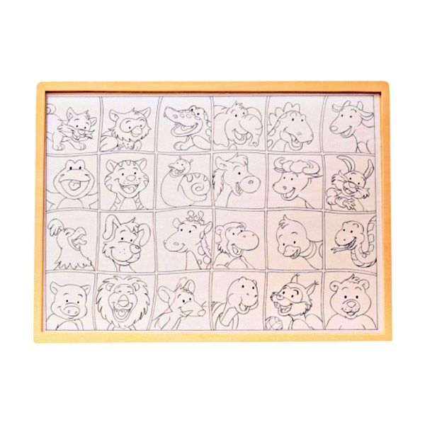 Puzzle mare din lemn, Potriveste imaginile [2]
