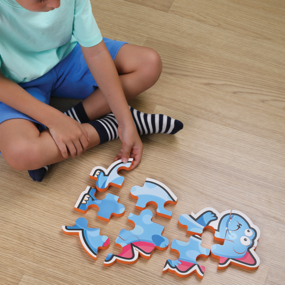 Puzzle maxi, 10 piese- albastru [3]