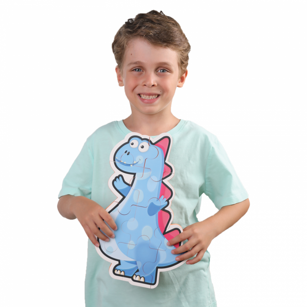Puzzle maxi, 10 piese- albastru [4]