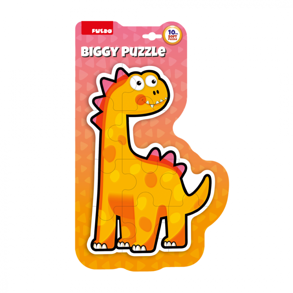 Puzzle maxi, 10 piese- portocaliu [1]