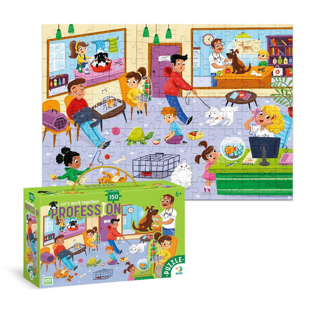 Puzzle meserii - Medic veterinar (150 piese) [2]