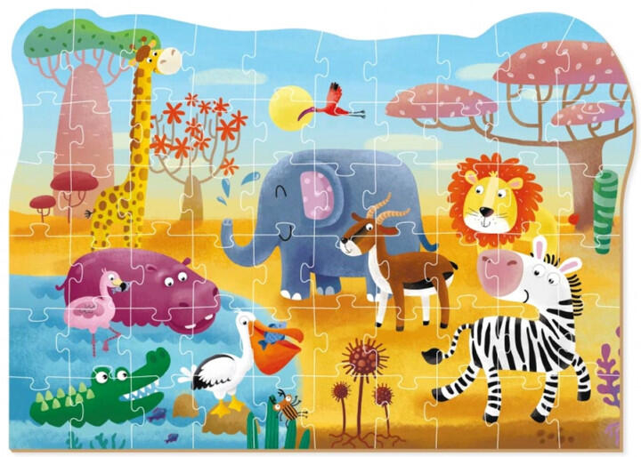 Puzzle - Minunatele animalute din Africa ( 60 piese) [3]