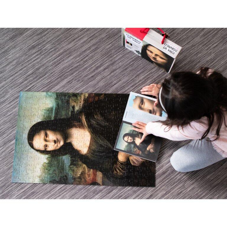 Puzzle Mona Lisa (300 piese+carte) [6]