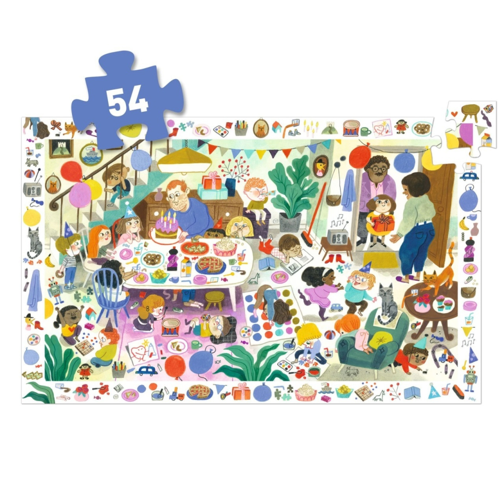 Puzzle ObservaÈ›ie Petrecerea , Djeco pentru Baiat, Fata varsta 45722 [2]