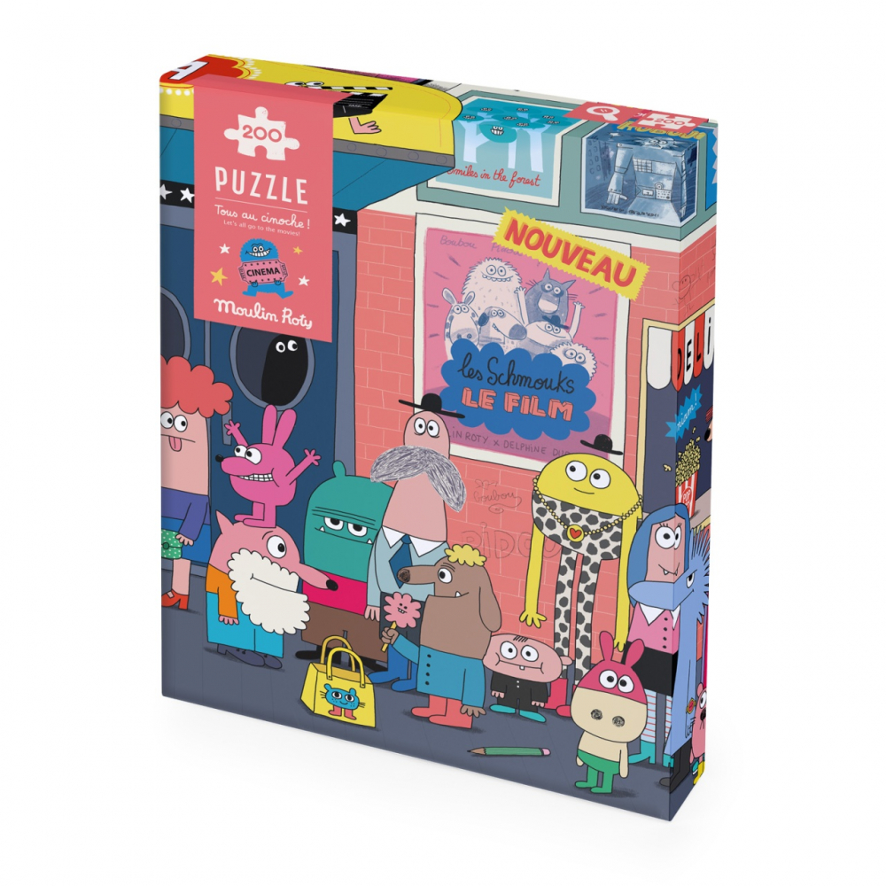 Puzzle observatie La cinema, Moulin Roty, varsta 3 - 6, 6 - 9 ani, Baiat, Fata [1]