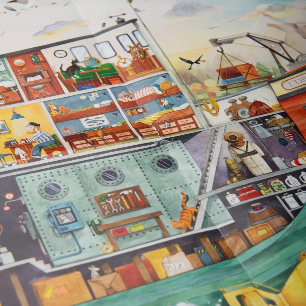 Puzzle observatie Sub apa, Moulin Roty Baiat, Fata, varsta 3 - 6 ani, 6 - 9 ani [3]