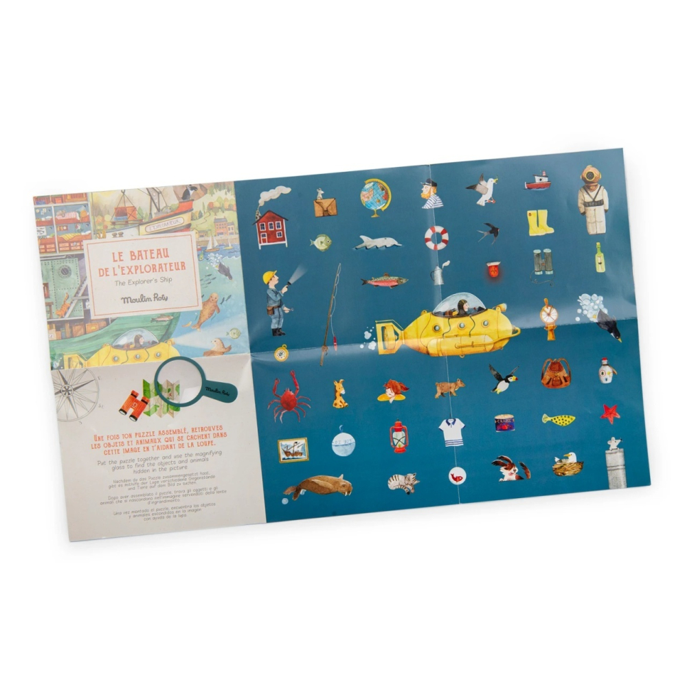 Puzzle observatie Sub apa, Moulin Roty Baiat, Fata, varsta 3 - 6 ani, 6 - 9 ani [5]