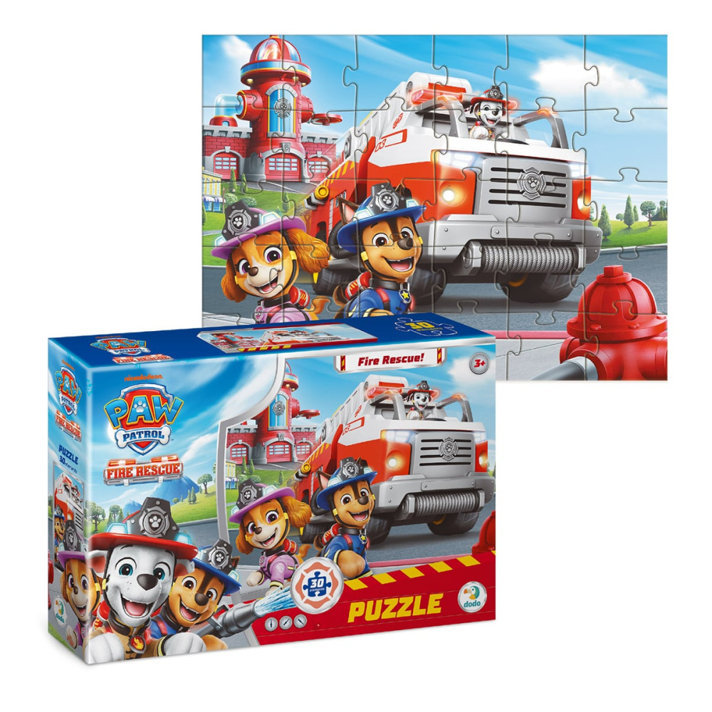 Puzzle Patrula catelusilor, Fire Rescue, 30 piese, varsta 3-7 ani [3]