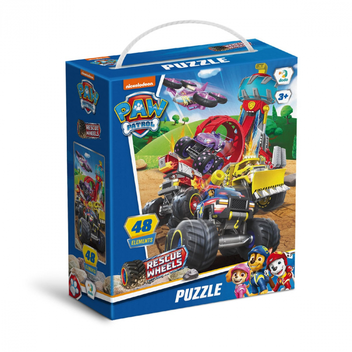 Puzzle Patrula catelusilor, Rescue Wheels, 48 piese, 5-9 ani [1]