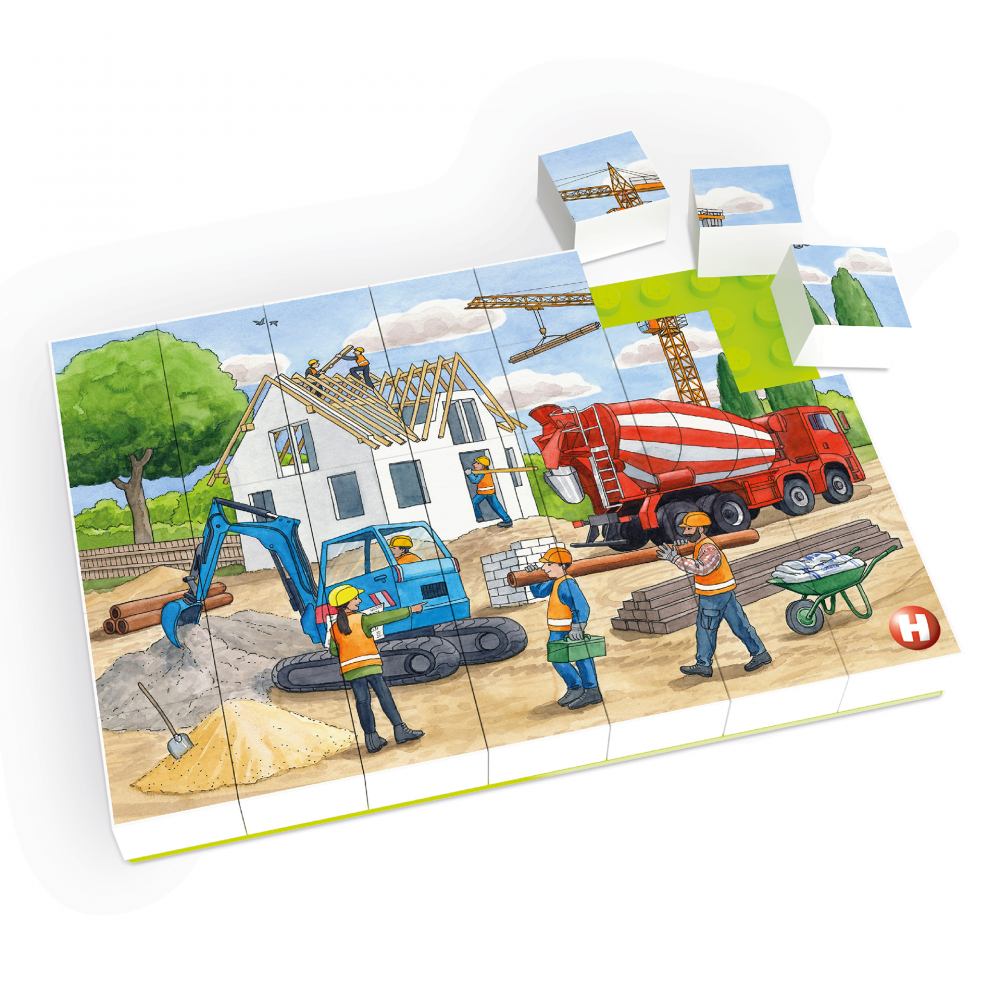 Puzzle Pe santier in constructii Hubelino (35 piese) [1]