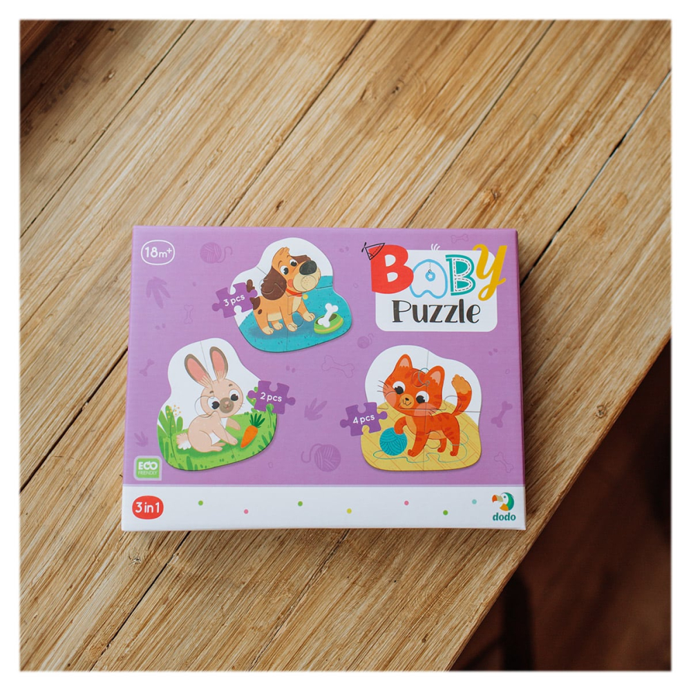 Puzzle pentru bebelusi, Animale de companie, copii varsta 1-3 ani [4]