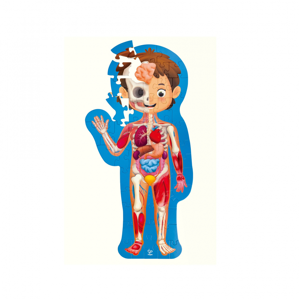 Puzzle pentru copii - Corpul Uman (61 piese), copii varsta 4 ani+,6 ani+ [1]