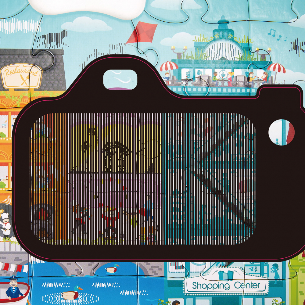 Puzzle pentru copii de podea Orasul animat (49 piese), copii varsta 4 ani+ [3]