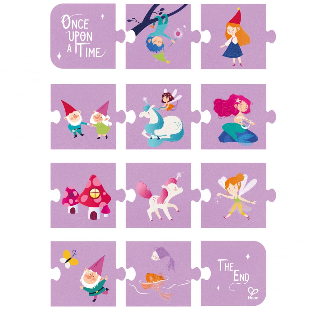 Puzzle pentru copii Zane (4 in 1) si joc storytelling, copii varsta 3 ani+ [6]