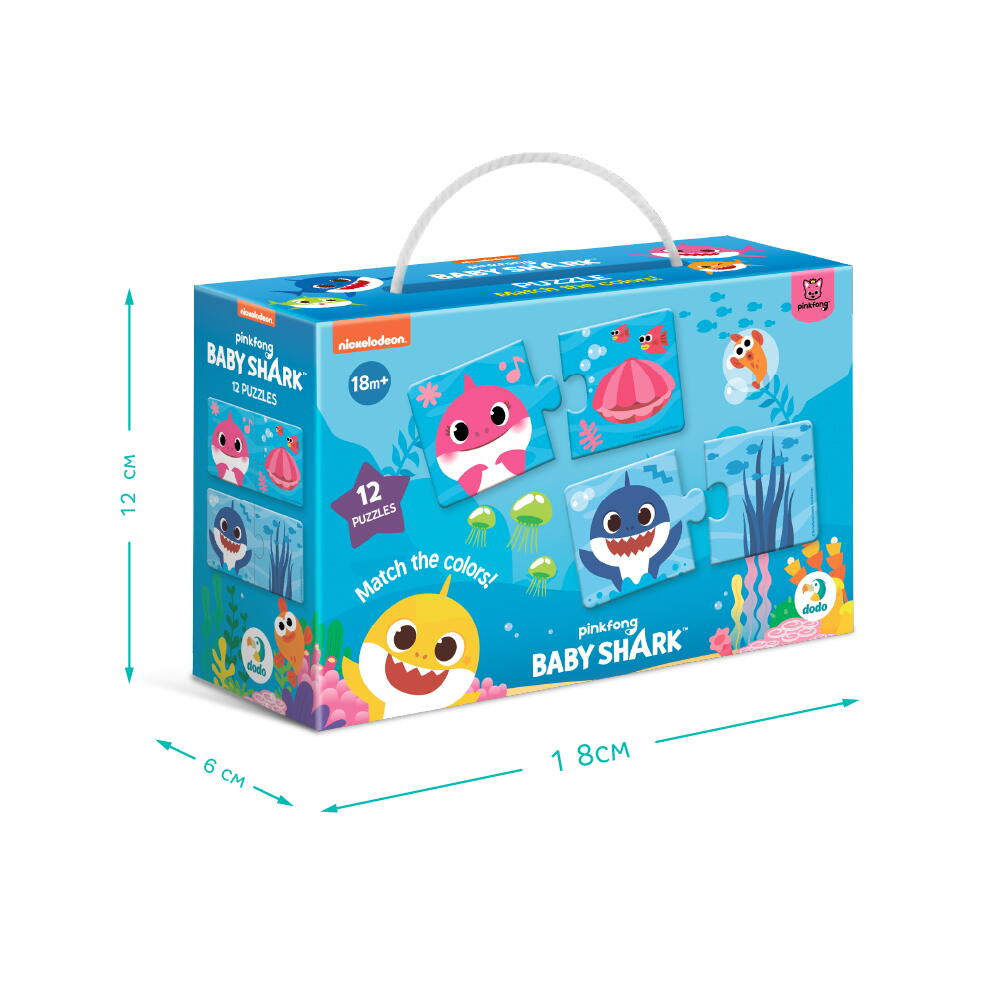 Puzzle - Potriveste culorile cu  Baby Shark (24 piese) [3]