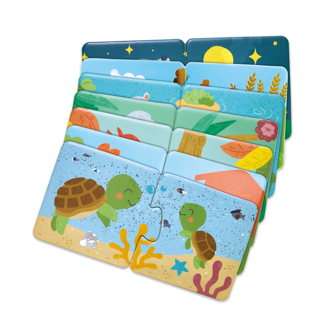 Puzzle potriveste perechea - Animale si pui (36 piese), copii varsta 1 an+,2 ani+ [5]