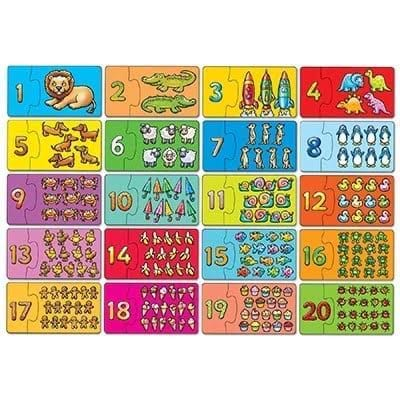 Joc Puzzle Potriveste si numara de la 1 la 20,  MATCH AND COUNT, Orchard Toys [2]
