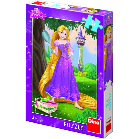 Puzzle cu piese mari Rapunzel cu 24 de piese, dificultate medie. [1]